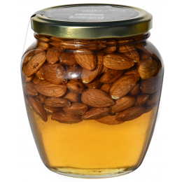 Травневий мед "Anvi-honey", з мигдалем, 700 грам Травневий мед "Anvi-honey", з мигдалем, 700 грам