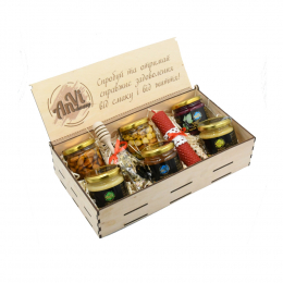 Подарунковий медовий набір Anvi honey "Насолода" (6 баночок)