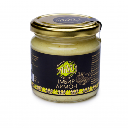 Крем мед "Anvi-honey" імбир з лимоном, 240 грам Крем мед "Anvi-honey" імбир з лимоном, 240 грам