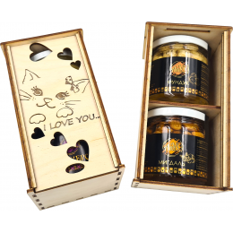 Подарунковий медовий набір Anvi honey  (Фундук+Мигдаль)
