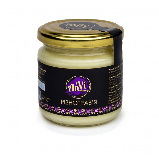 Крем мед "Anvi-honey", «Різнотрав’я», 240 грам