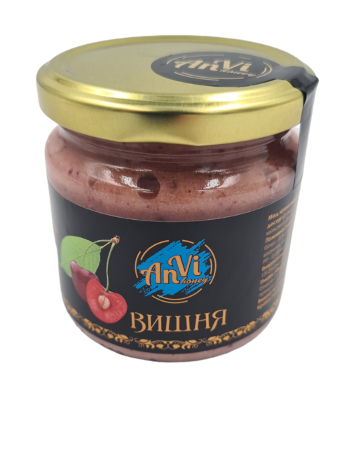 Крем мед "Anvi-honey", "вишня" 240 грам