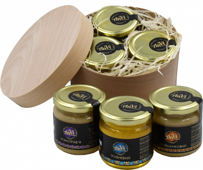 Подарунковий медовий набір Anvi honey   № 22-3