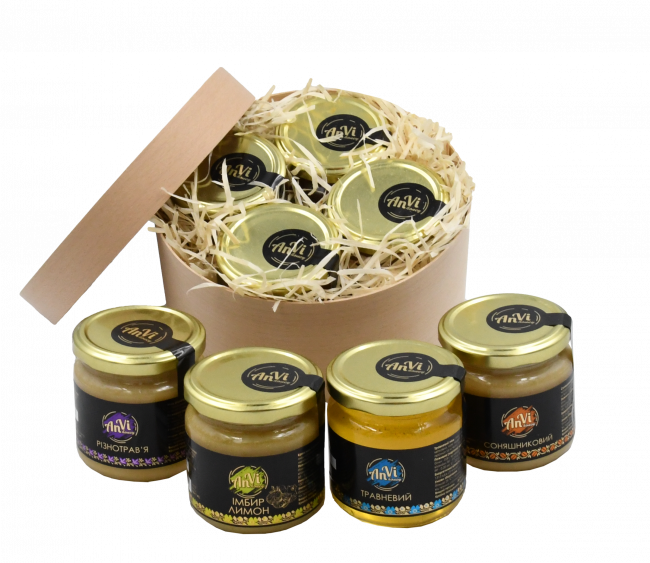 Подарунковий медовий набір Anvi honey   № 22-4