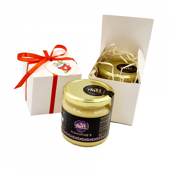 Солодкий комплімент - крем мед "Anvi-honey", «Різнотрав’я»