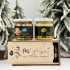 Подарунковий медовий набір Anvi honey  (Імбир з лимоном + Горіховий мікс)
